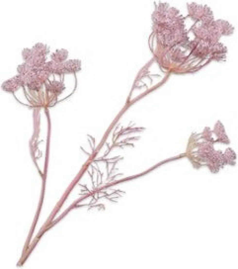 Silk-ka kunstbloem Dille roze H 82 cm