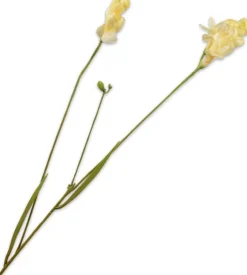 Silk-ka kunstbloem Freesia geel H 78 cm