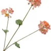 Silk-ka kunstbloem Geranium oranje H 75 cm