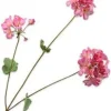 Silk-ka kunstbloem Geranium roze H 75 cm