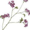 Silk-ka kunstbloem Geranium wit / paars H 94 cm