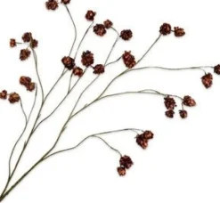 Silk-ka kunstbloem Hop bruin H 14 cm
