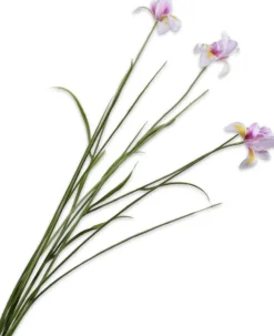Silk-ka kunstbloem Iris paars H 71 cm