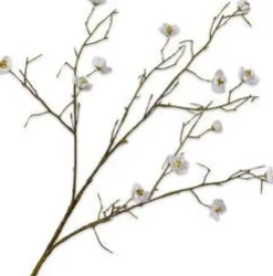 Silk-ka kunstbloem Japanse Sierkers wit H 74 cm