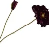 Silk-ka kunstbloem Klaproos bordeaux H 74 cm