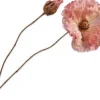 Silk-ka kunstbloem Klaproos roze H 52 cm