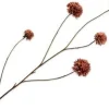 Silk-ka kunstbloem Korenbloem bruin H 32 cm
