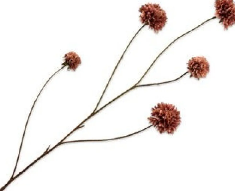 Silk-ka kunstbloem Korenbloem bruin H 32 cm