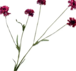 Silk-ka kunstbloem Korenbloem donkerroze H 92 cm