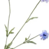 Silk-ka kunstbloem Korenbloem dubbelbloemig blauw H 65 cm
