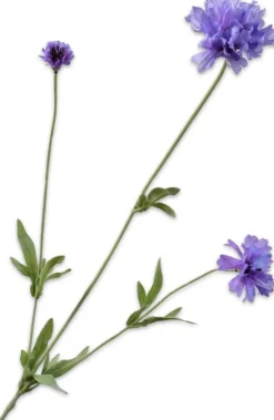 Silk-ka kunstbloem Korenbloem paars H 65 cm
