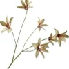 Silk-ka kunstbloem Lelie groen / roze H 85 cm