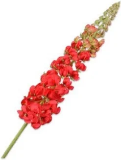 Silk-ka kunstbloem Lupine rood H 106 cm