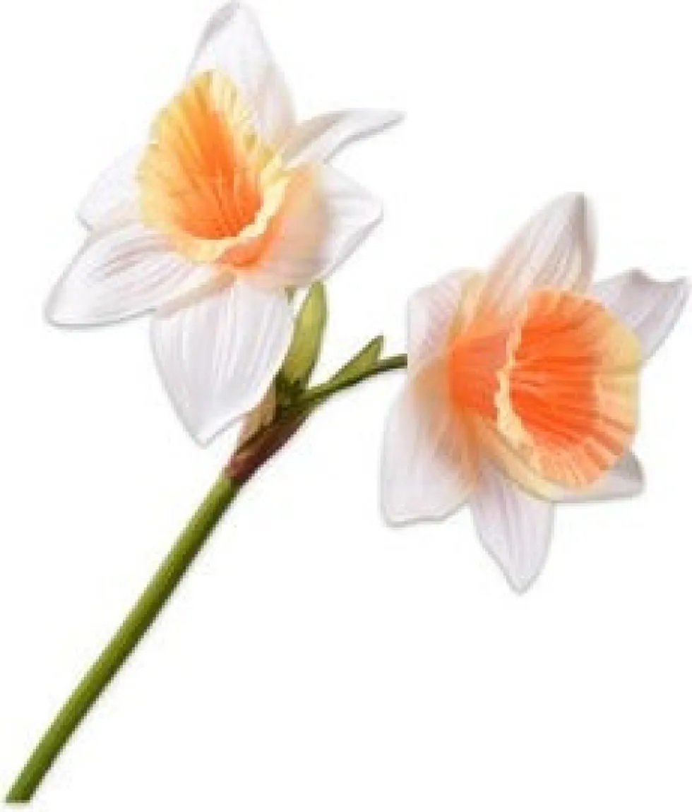 Silk-ka kunstbloem Narcis geel H 76 cm