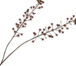 Silk-ka kunstbloem Paardenkastanje bruin H 46 cm