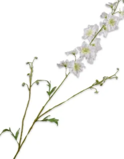 Silk-ka kunstbloem Ridderspoor wit H 101 cm