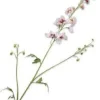 Silk-ka kunstbloem Ridderspoor wit / roze H 101 cm