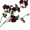 Silk-ka kunstbloem Roos paars H 47 cm