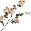 Silk-ka kunstbloem Roos roze H 13 cm