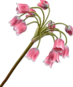 Silk-ka kunstbloem Sierui roze / bruin H 68 cm