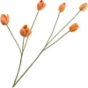 Silk-ka kunstbloem Tulp oranje H 100 cm