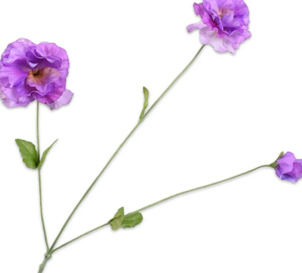 Silk-ka kunstbloem Viooltje paars H 66 cm
