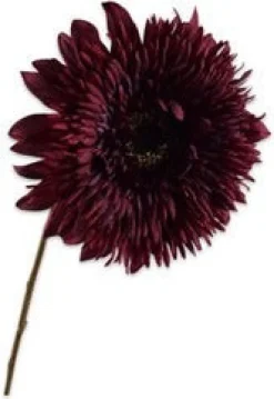 Silk-ka kunstbloem Zonnebloem paars H 71 cm