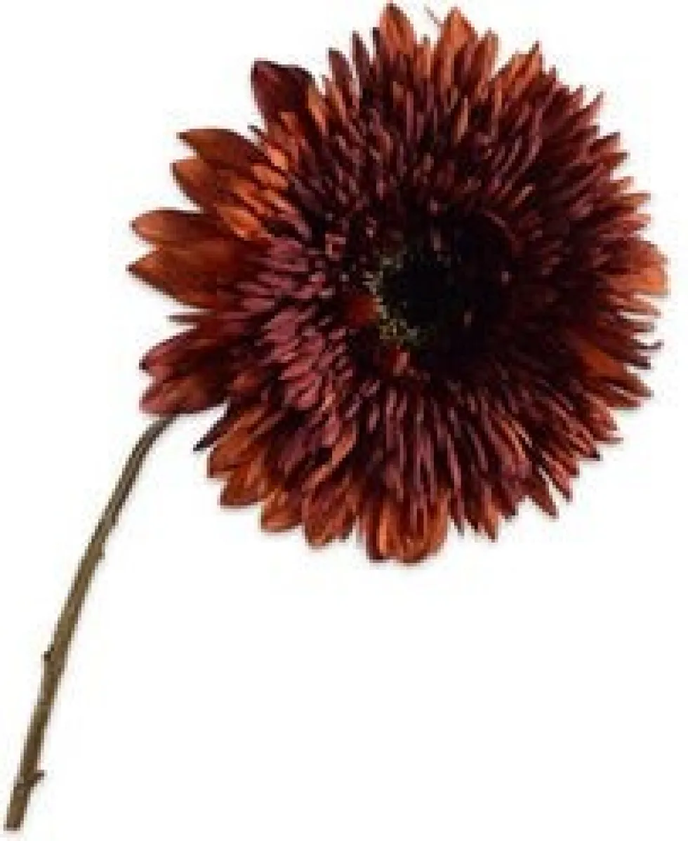 Silk-ka kunstbloem Zonnebloem oranje H 71 cm