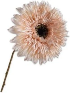 Silk-ka kunstbloem Zonnebloem roze H 12 cm
