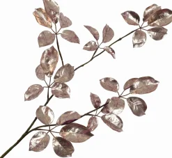 Silk-ka kunsttak Bladtak zilver H 91 cm