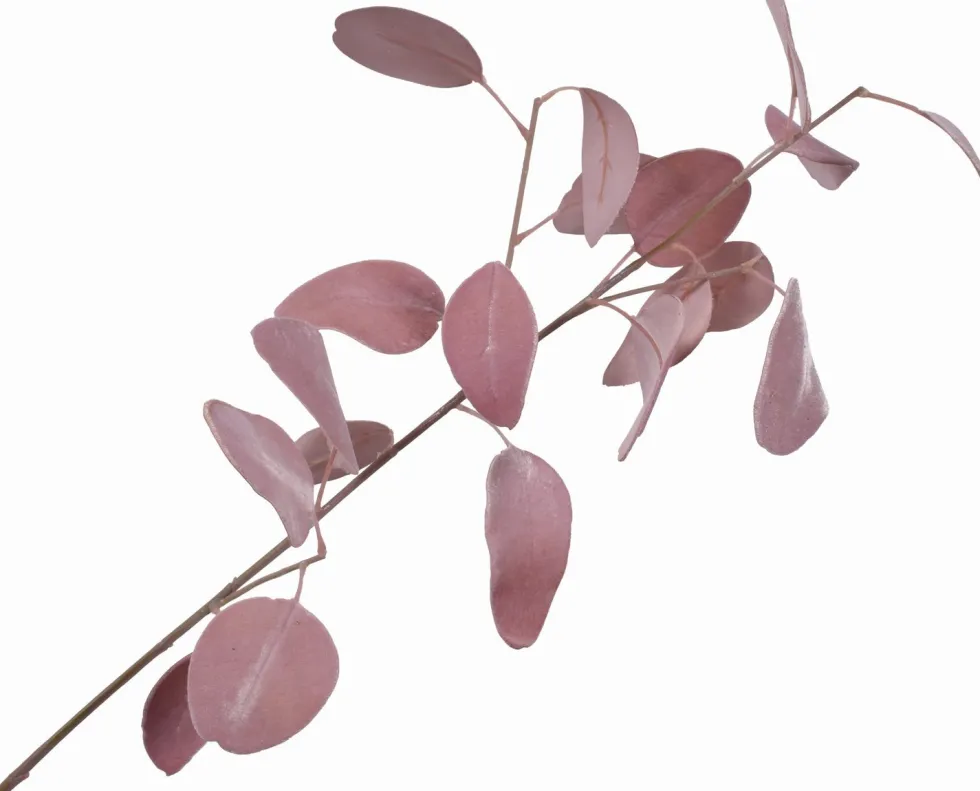 Silk-ka kunsttak Eucalyptus roze H 76 cm