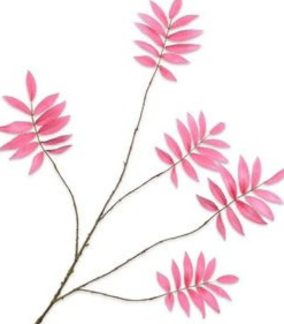 Silk-ka kunsttak Fluweelboom roze H 103 cm