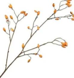 Silk-ka kunsttak Rozenbottel geel H 92 cm