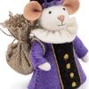Sjaal met Verhaal sinterklaas decoratie Sint pietermuis paars 11 x 13 x 17 cm