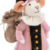 Sjaal met Verhaal sinterklaas decoratie Sint pietermuis roze 11 x 13 x 17 cm