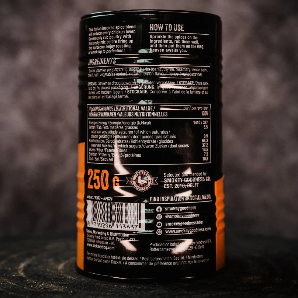 Smokey Goodness BBQ rub Cheeky Chicken 250 gr