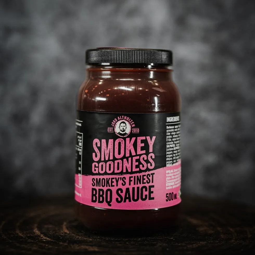 Smokey Goodness BBQ saus Smokey's Finest 500 ml