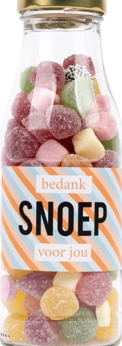Snoep in fles 'bedank-snoep'