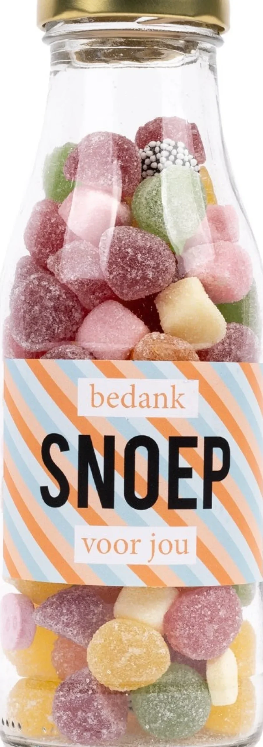 Snoep in fles 'bedank-snoep'