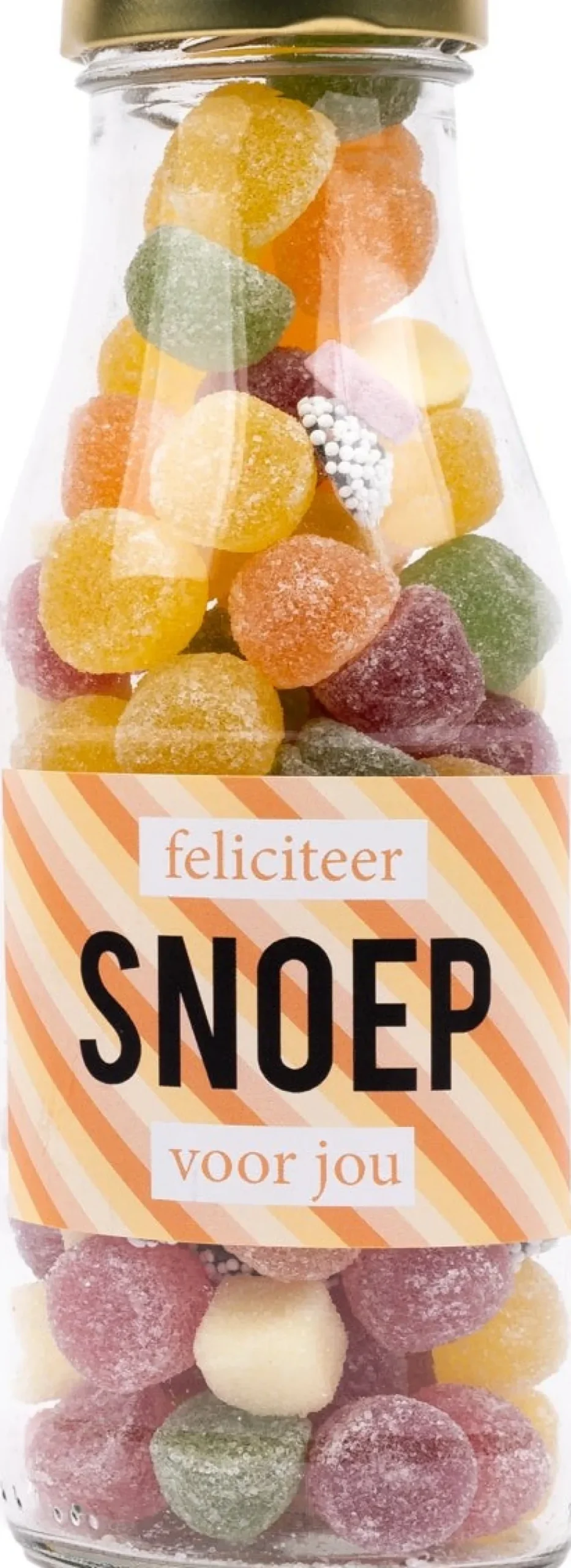 Snoep in fles 'feliciteer-snoep'