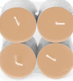Spaas geurkaars Essential collection Delightful Dawn oranje 10 uur D 6 H 2,1 cm 8 stuks