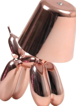 Stoobz Design tafellamp Ballon Hond goud / roze 16 x 10 x 18 cm