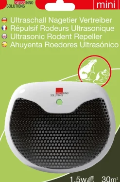 SwissInno Solutions knaagdier verdrijver ultrasoon 1,5W 30 m²