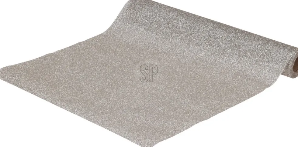 Tafelloper zilver 250 x 28 cm