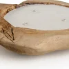 Tierra Outdoor kaars in pot Bowl Teak naturel 40 uur 50 x 50 x 12 cm