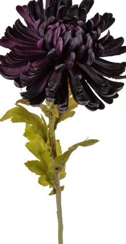 Tina kunstbloem Chrysant paars H 60 cm