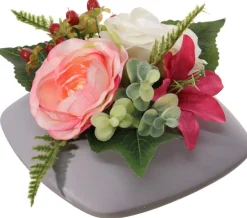 Tina kunstbloemen boeket Ranonkel roze H 17 cm