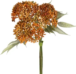 Tina kunstbloemen boeket Sierui oranje H 27 cm