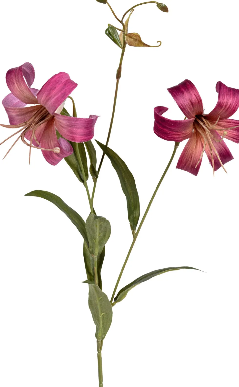 Tina kunstbloem Lelie roze H 77 cm
