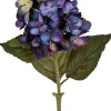 Tina kunstbloem Pluimhortensia blauw / groen H 70 cm